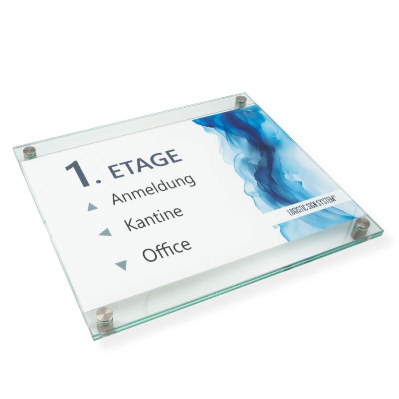 Tuerschild Wechselrahmen für Din A4 que